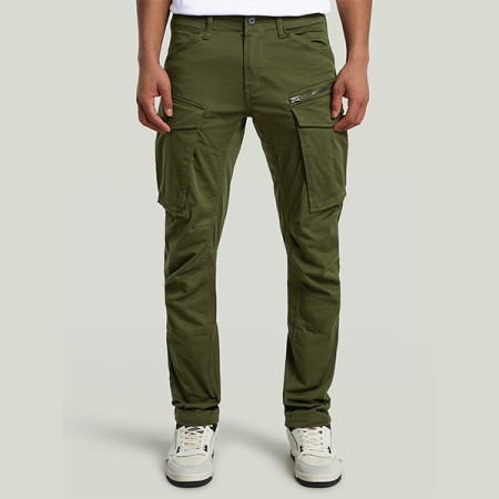 Men's Rovic Zip 3D Regular Tapered Dark Green Pants
