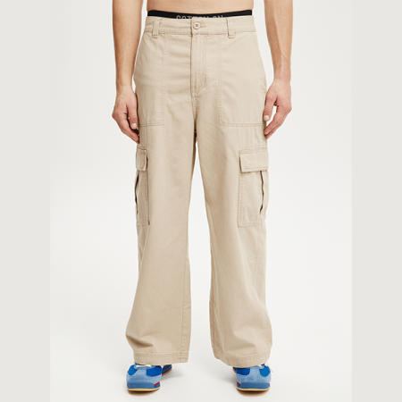 Brown Axel Super Baggy Cargo Pants
