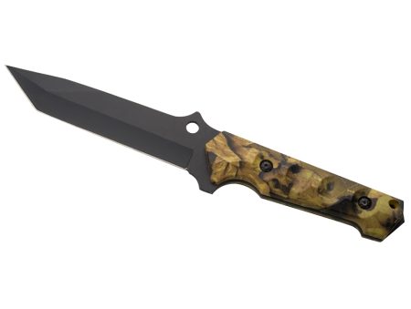 Combat Knife w. jungle camo handle